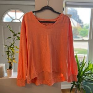 NWT Women’s LOFT pink sweat shirt size XL